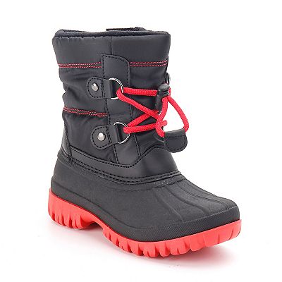 Boys snow boots size 1 on sale