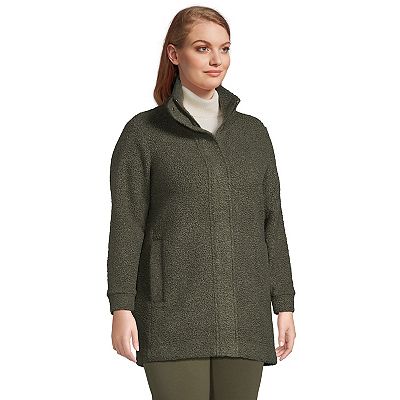 Plus Size Lands End Boucle Coat