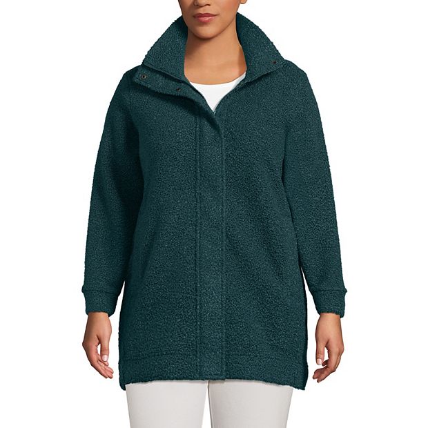 Plus Size Lands End Boucle Coat