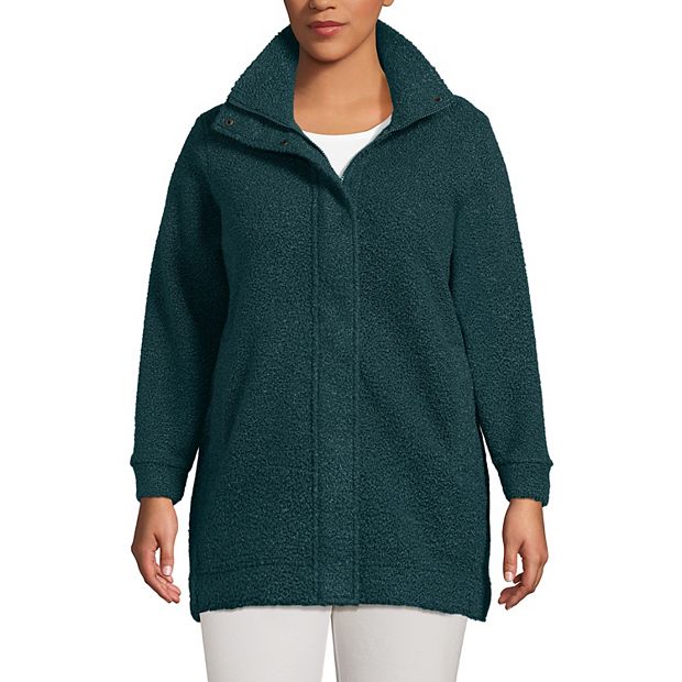 Plus Size Lands End Boucle Coat