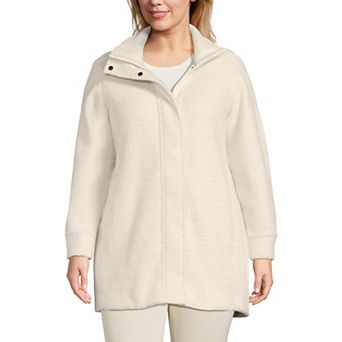 Plus Size Lands' End Boucle Coat