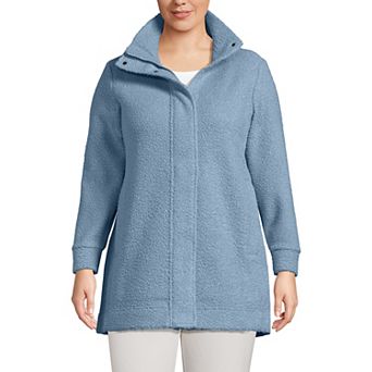 Plus Size Lands' End Boucle Coat