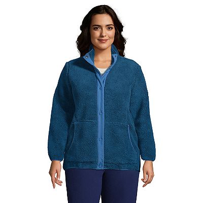 Plus Size Lands End Heritage Sherpa Fleece Jacket