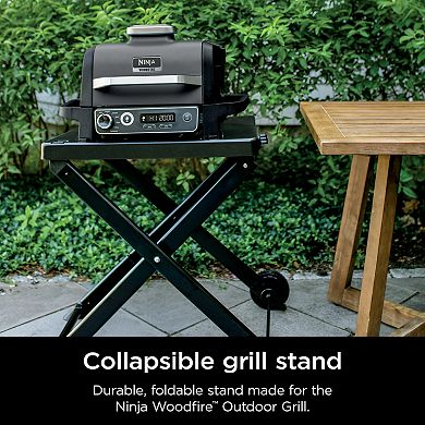 Ninja Woodfire Collapsible Outdoor Grill Stand for Ninja Woodfire Grills