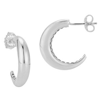 Sunkissed Sterling 14k Gold Over Silver Graduated Huggie Earrings