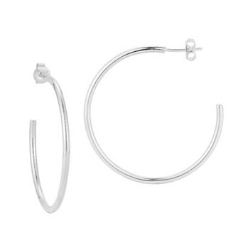 Sunkissed Sterling 14k Gold Over Silver Thick Hoop Earrings