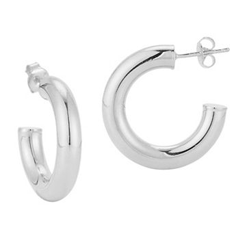 Sunkissed Sterling 5 mm Tube Hoop Earrings