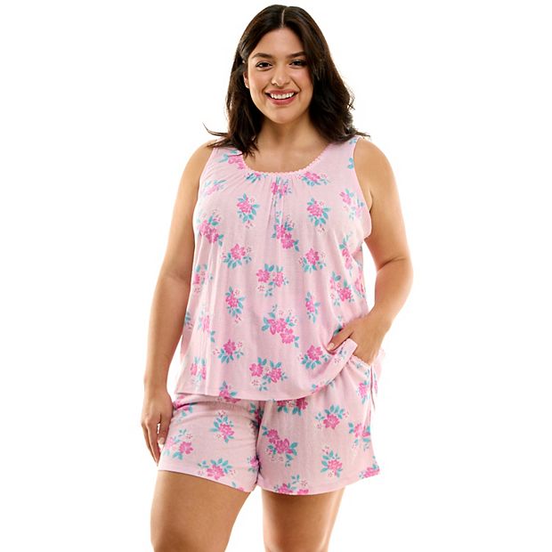 Plus size discount pajama short sets