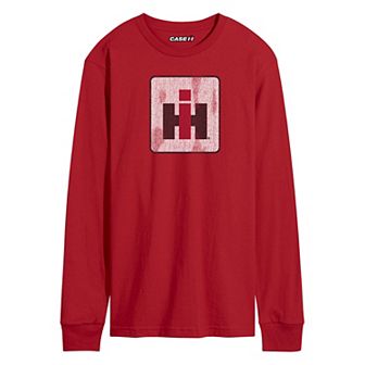 Men's Case IH Logo Distressed Long Sleeve