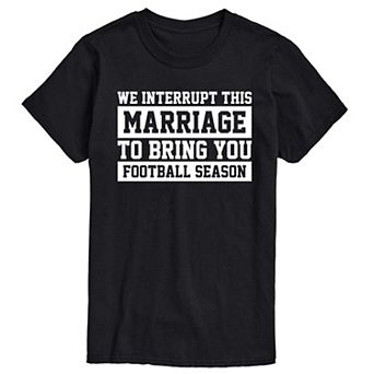 Big & Tall Marriage Football Tee