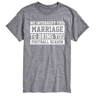 Big & Tall Marriage Football Tee