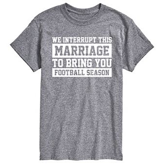Big & Tall Marriage Football Tee