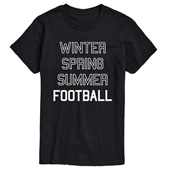 Big & Tall Seasons and Football Tee