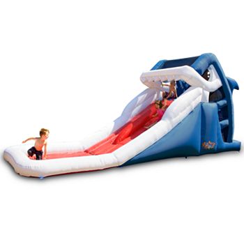 blow up shark water slide