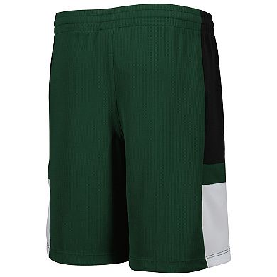 Youth Green Michigan State Spartans Lateral Mesh Performance Shorts