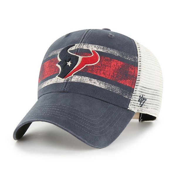 Men's '47 Navy/White Houston Texans Interlude MVP Trucker Snapback Hat