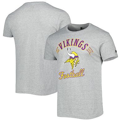 Men's Starter Heathered Gray Minnesota Vikings Prime Time T-Shirt