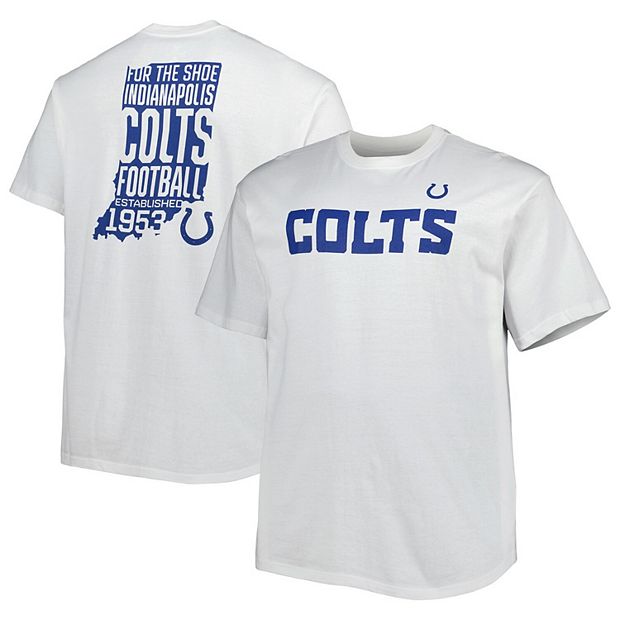 Men's Fanatics Branded White Indianapolis Colts Big & Tall