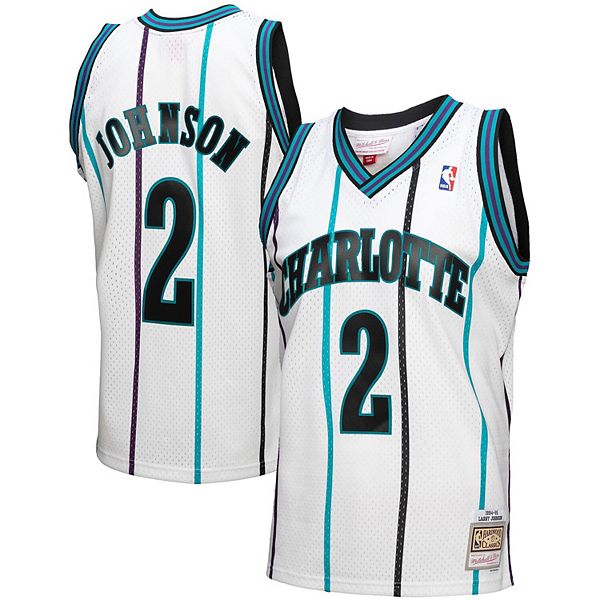 Champion, Shirts, Vintage 9s Nba Larry Johnson 2 Charlotte Hornets Jersey  Size Xl