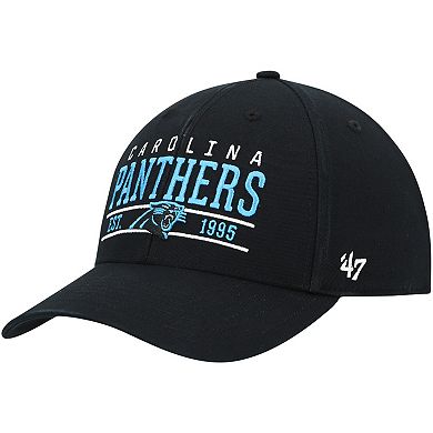 Men's '47 Black Carolina Panthers Centerline MVP Adjustable Hat