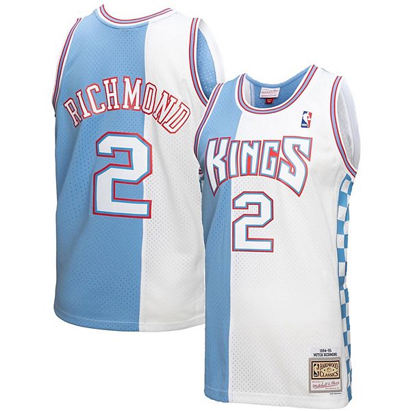 Brand New Men Mitchell&Ness NBA Sacramento Kings Mesh Shirt Jersey - Small