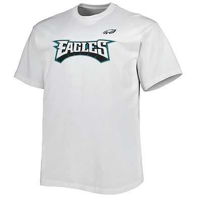 Men's Fanatics Branded White Philadelphia Eagles Big & Tall Hometown Collection Hot Shot T-Shirt