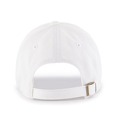 Women's '47 White Cleveland Browns Miata Logo Clean Up Adjustable Hat