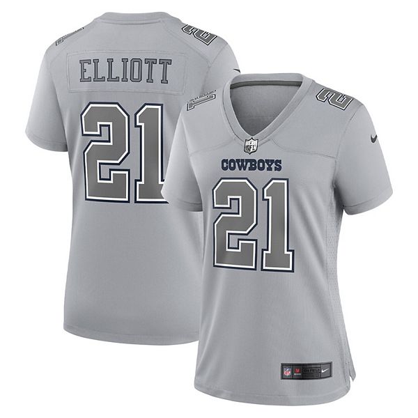 Women's Gameday Couture Gray Dallas Cowboys Elite Elegance Studded Sleeve Cropped T-Shirt Size: Medium