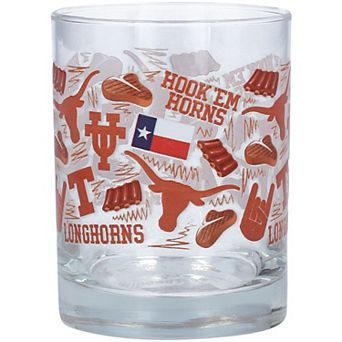 Texas Longhorns 14oz. Local Rocks Glass