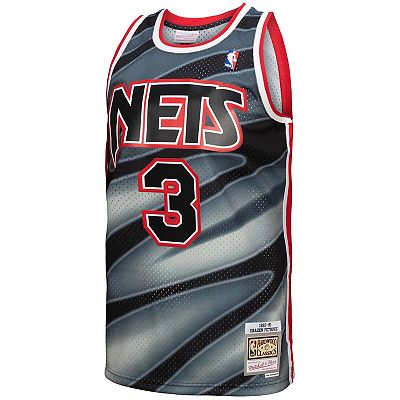 Men's Mitchell & Ness Drazen Petrovic Black New Jersey Nets 1990-91  Hardwood Classics Reload 3.0 Swingman Jersey