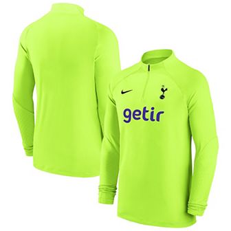 Men's Nike Yellow Tottenham Hotspur 2022/23 Strike Drill Performance Raglan Quarter-Zip Long Sleeve Top