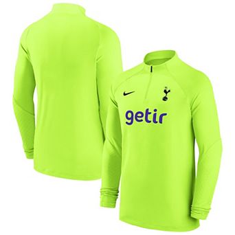 Men's Nike Yellow Tottenham Hotspur 2022/23 Strike Drill Performance Raglan Quarter-Zip Long Sleeve Top