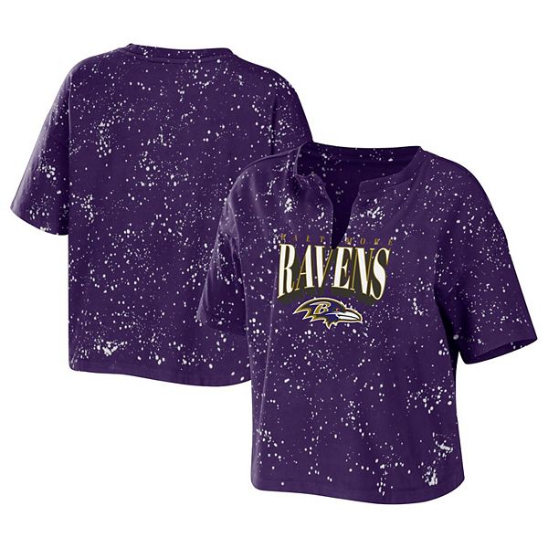 Women's WEAR By Erin Andrews Purple Baltimore Ravens Bleach Wash