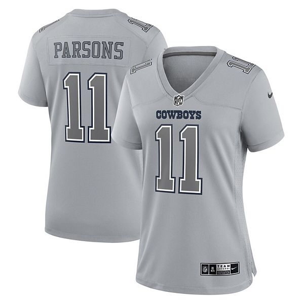 Women's Nike Micah Parsons Gray Dallas Cowboys Atmosphere Fashion Game  Jersey
