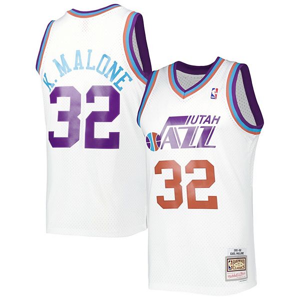 Mitchell & Ness Utah Jazz 1991-92 Karl Malone Swingman Jersey White