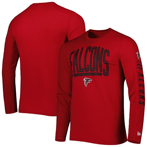 Men's New Era Red Atlanta Falcons Combine Authentic Home Stadium Long ...