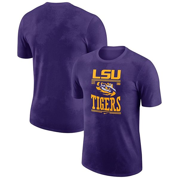 Men S Nike Purple Lsu Tigers Team Stack T Shirt