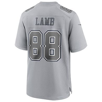 Men's Nike CeeDee Lamb Gray Dallas Cowboys Atmosphere Fashion Game Jersey