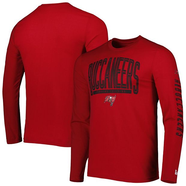 Men's New Era Red Tampa Bay Buccaneers Combine Authentic Home Stadium Long  Sleeve T-Shirt