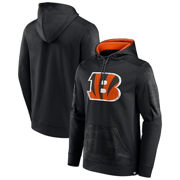 Men's Fanatics Branded Black Cincinnati Bengals On The Ball Pullover Hoodie