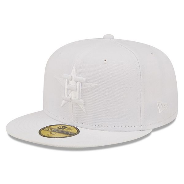 Men's New Era Houston Astros White on White 59FIFTY Fitted Hat