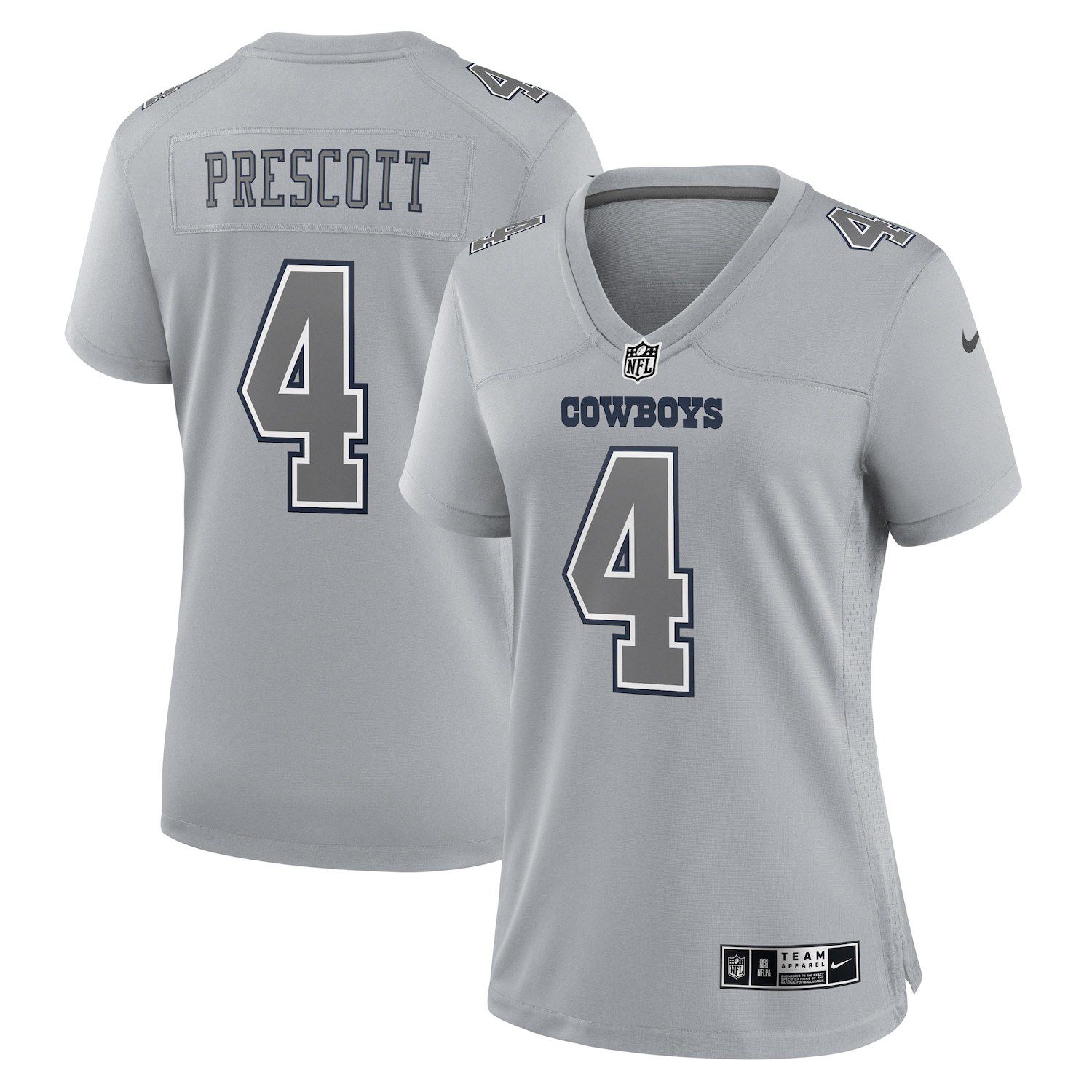 Women's Nike Justin Simmons Gray Denver Broncos Atmosphere Fashion Game Jersey Size: Small