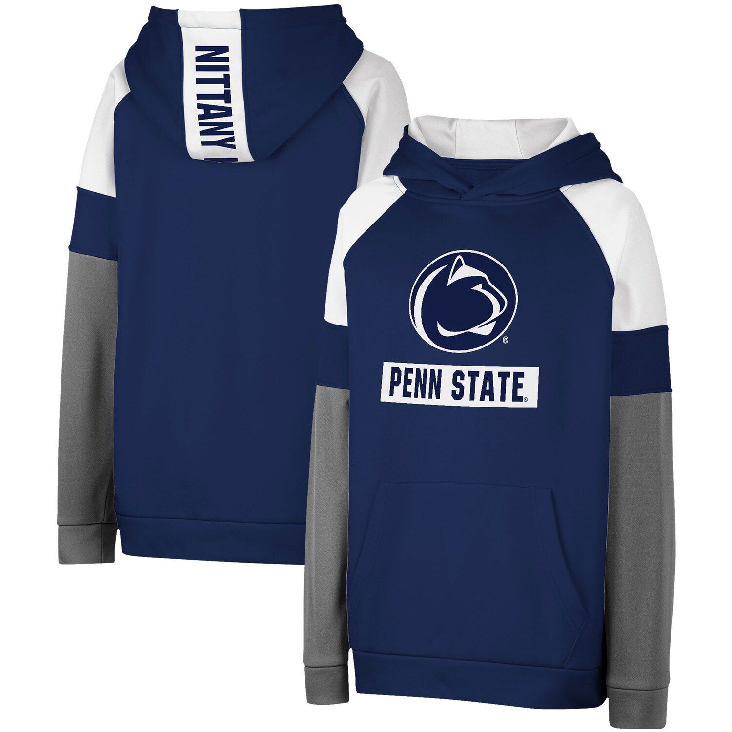 Men's Nike Navy Penn State Nittany Lions Big & Tall Legend Retro Football Performance Pullover Hoodie