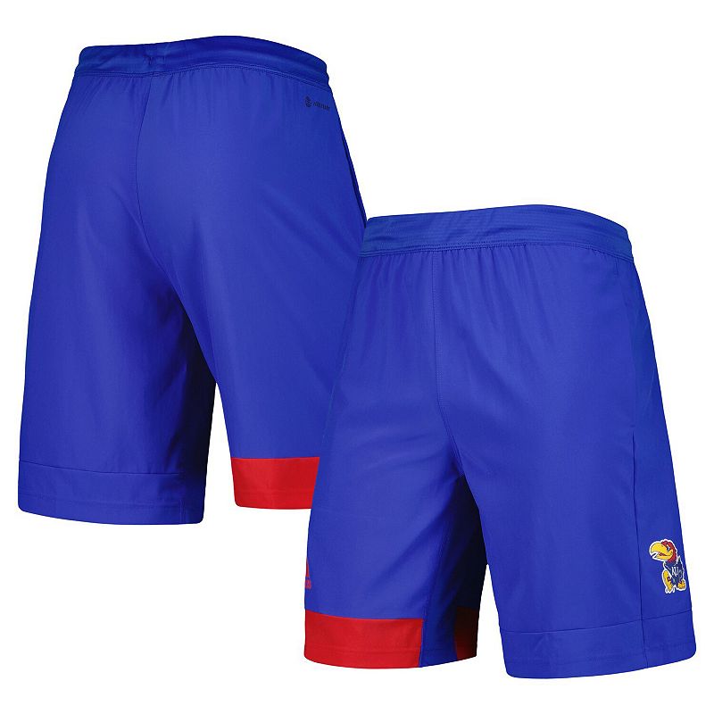 Mens adidas Royal Kansas Jayhawks Training Shorts, Size: Small, Blue