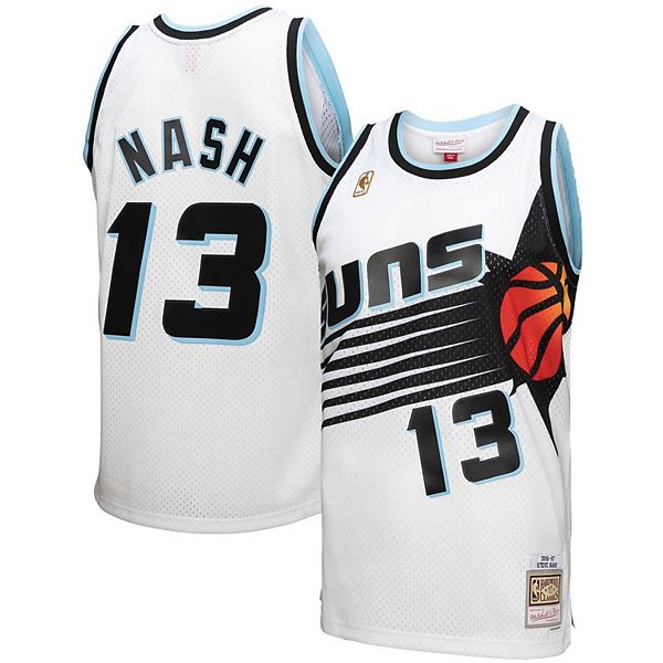 Steve Nash Phoenix Suns HWC Throwback NBA Off White Swingman Jersey –  Basketball Jersey World