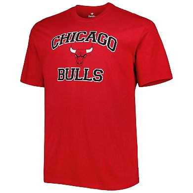 Men's Red Chicago Bulls Big & Tall Heart & Soul T-Shirt