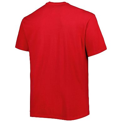 Men's Red Chicago Bulls Big & Tall Heart & Soul T-Shirt