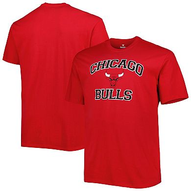 Men's Red Chicago Bulls Big & Tall Heart & Soul T-Shirt