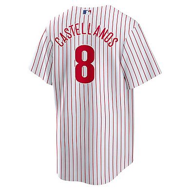 Men's Nike Nick Castellanos White Philadelphia Phillies Replica Player Jersey