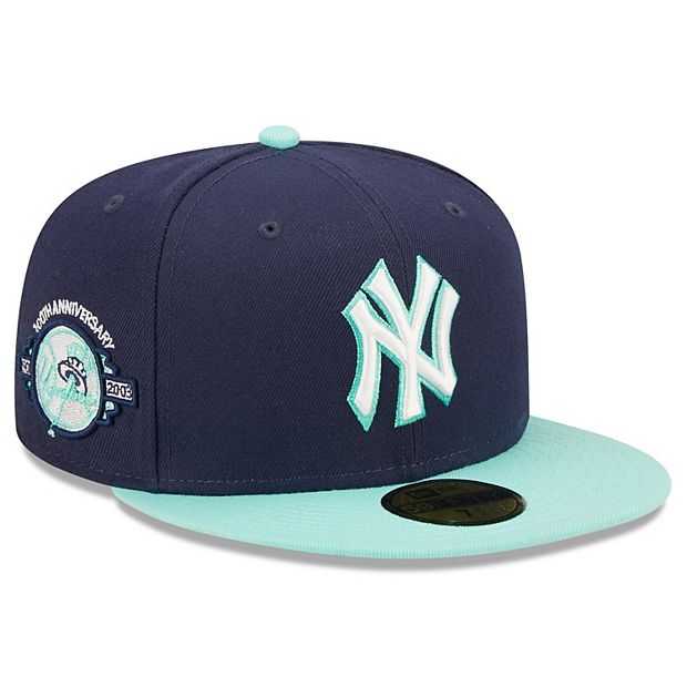 Men's New Era Navy New York Yankees Cooperstown Collection Logo 59FIFTY  Fitted Hat